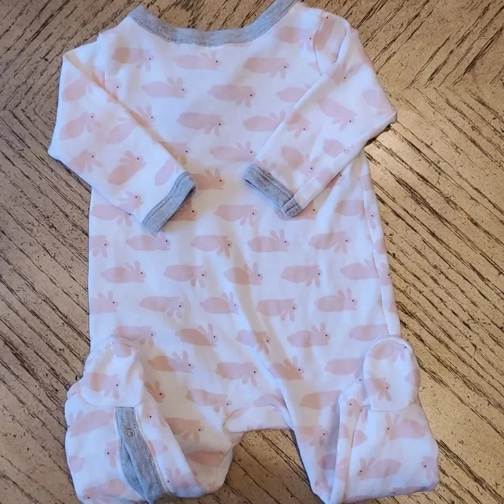 3 month bunny Nordstrom onsie footie.
